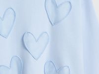 Свитшот с аппликацией для девочек, Голубой