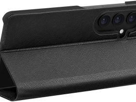 Чехол-книжка uBear Memo для Galaxy S26, экокожа черный