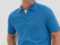 Однотонное поло из хлопка