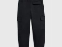 Брюки с карго-карманами для мальчиков, Черный