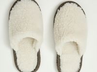 Тапочки шерстяные белые