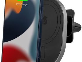 Автомобильный держатель uBear Go-Power с БЗУ MagSafe черный