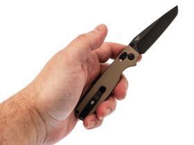 Складной нож Kizer Original 2 Tanto, сталь 14C28N, рукоять алюминий, песочный