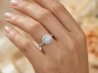 Кольцо из белого золота э4712кц08191300