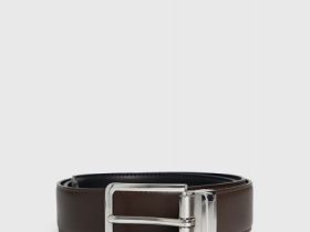 Ремень двусторонний с пряжкой, Черный