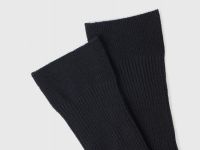 Носки в рубчик, Черный