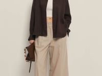 Укороченные брюки из конопляной ткани с хлопком