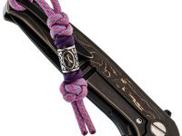 Темляк для складного ножа с бусиной "Obereg", P/B, розовый