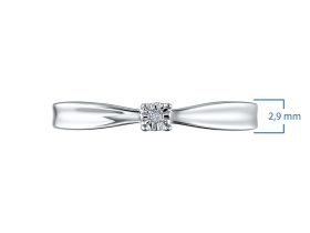 Классическое кольцо из серебра э0612кц08200117_white