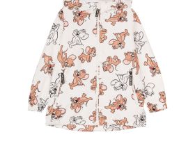 Куртка текстильная с полиуретановым покрытием для девочек (ветровка)