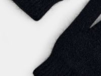 Вязаные варежки с шерстью и ангорой