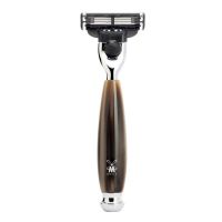 Бритва MUEHLE VIVO - Mach3, смола, цвет рога