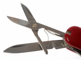 Нож перочинный Victorinox MiniChamp, сталь X55CrMo14, рукоять Cellidor®, красный