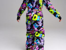 Комбинезон текстильный с полиуретановым покрытием для девочек