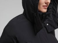 Утепленное пальто с капюшоном