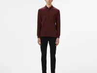 Мужское поло Lacoste с длинными рукавами