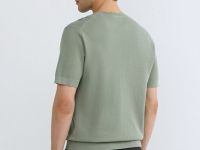 Футболка из текстурной ткани, Зеленый