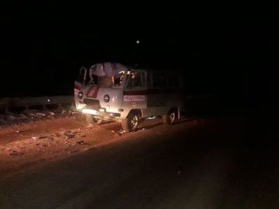 Машина «скорой помощи» столкнулась с грузовиком на трассе «Лена» в Якутии