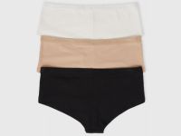 Базовые трусы-хипстеры, 3 шт., Белый