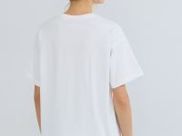 Футболка оверсайз с принтом, Белый