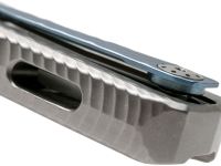 Нож складной LionSteel ROK G, сталь Bhler M390 Satin Finish, рукоять титан, серый цвет