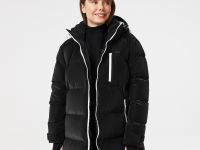 Женское стеганая куртка-пуховик Lacoste с капюшоном