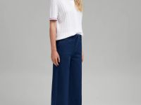 Джинсы широкого кроя с эластичным поясом