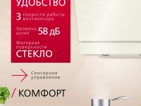 Наклонная вытяжка Hansa OKP6512SIWH