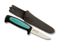 Нож с фиксированным лезвием Morakniv Flex, сталь Sandvik 12C27, рукоять резина/пластик, светло-синий