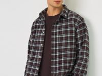 Рубашка в клетку, Фиолетовый