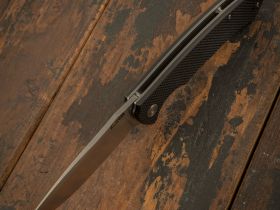 Складной нож CJRB Taiga, сталь D2, Black G10