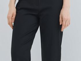 Зауженные прямые брюки, Черный