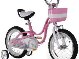 Детский велосипед Royal Baby Little Swan 12, год 2024, цвет Розовый