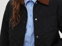 Утепленная куртка с вельветовым воротником