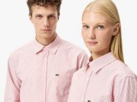 Мужская хлопковая рубашка Lacoste