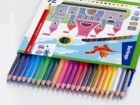 Набор карандашей цветных Berlingo "SuperSoft. Замки" 24 цв, картон, европодвес