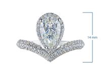 Классическое кольцо из белого золота э4712кц08231101_white