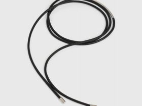 Пояс-шнур с металлической деталью, Черный