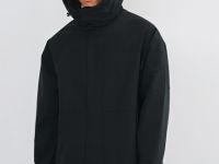 Утеплённая парка с капюшоном, Черный