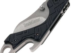 Складной нож Kershaw Cinder Keychain 1025X, сталь 3Cr13, карманный мини-нож, рукоять GFN термопластик, чёрный