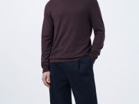 Брюки-чиносы со складками, Синий