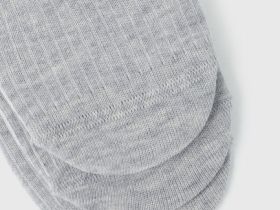 Подследники в рубчик, 3 пары, Серый