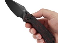 Складной нож Tenable Fenrir, сталь 14C28N, рукоятьG-mascus, черно-красный