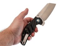 Складной нож Kizer C01C XL, сталь 154CM, рукоять carbon