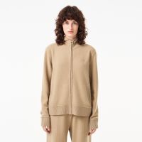 Женский шерстяной свитер-толстовка Lacoste на молнии с капюшоном