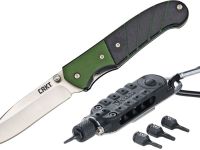 Набор CRKT полуавтоматический складной нож Ignitor Sport, сталь 8Cr14MoV, рукоять G-10 + Get a Way CR/6850GC