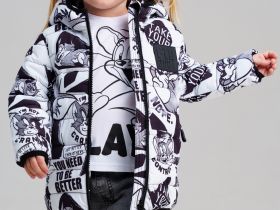 Куртка детская текстильная с полиуретановым покрытием для девочек