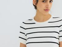 Базовый джемпер с коротким рукавом, Белый