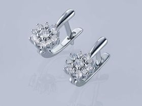 Серьги из серебра э0612сг10177200