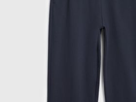 Трикотажные прямые брюки, Синий